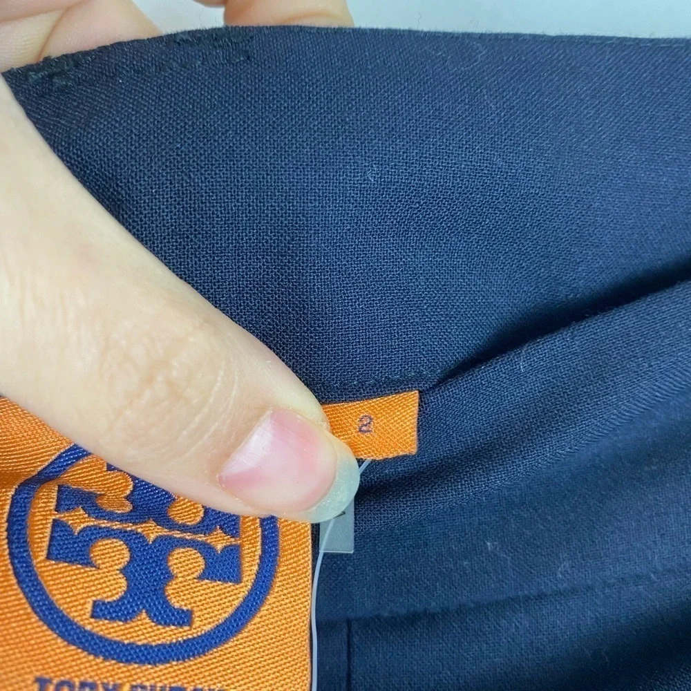 Tory Burch Navy Blue Sailor Style Pants Trousers Women's Size 2